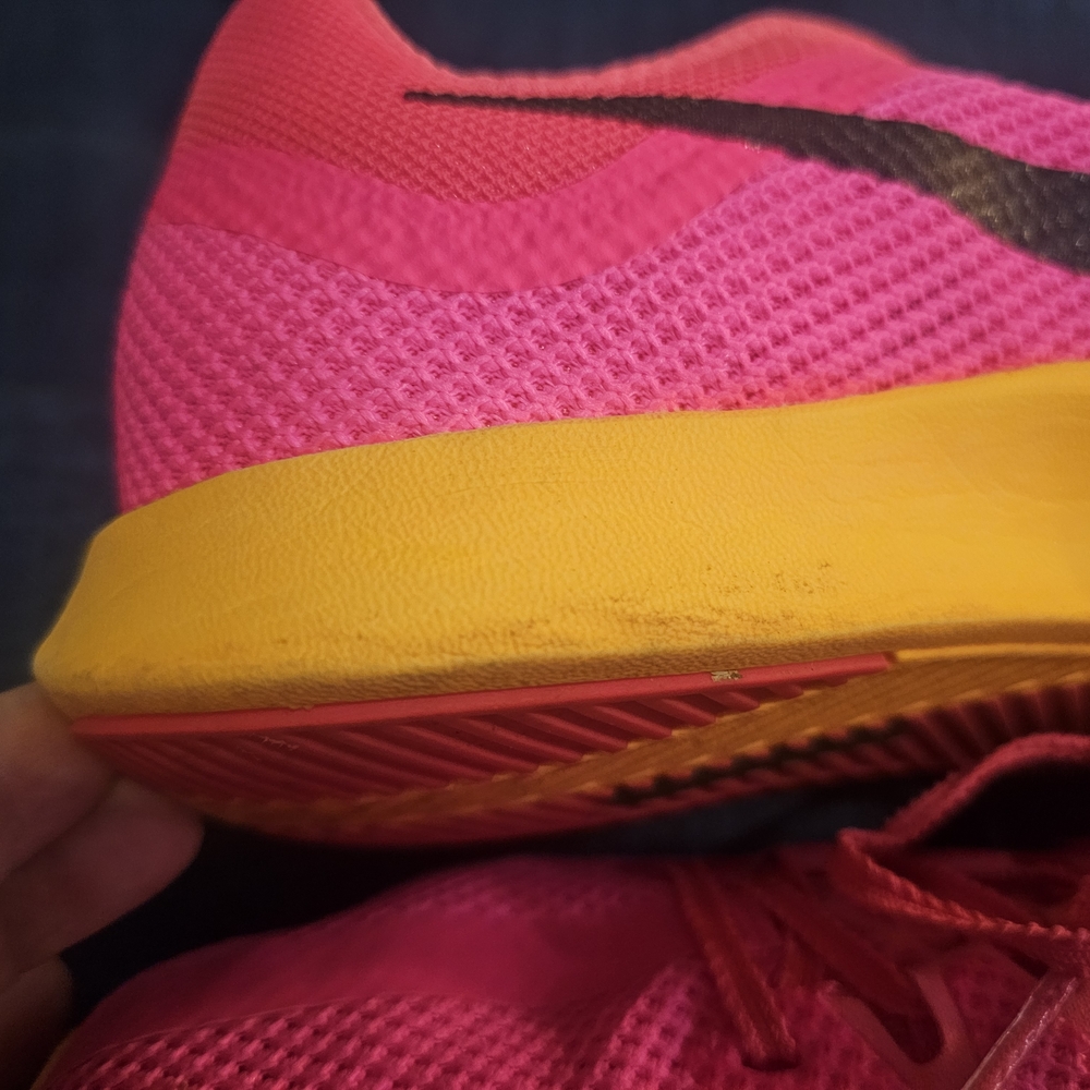 Nike Pink and Yellow Athletic Shoes - Picture 6 of 9